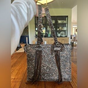 Elegant Brown Patterned Women's Bag